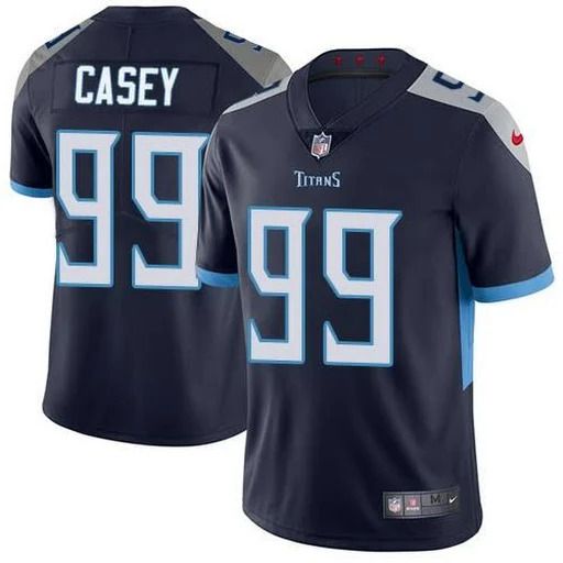 Men Tennessee Titans #99 Jurrell Casey Nike Navy Vapor Limited NFL Jersey